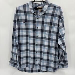 DULUTH Trading Co Mens Button Down Flannel Shirt Size 3X Long Sleeve Cotton Top